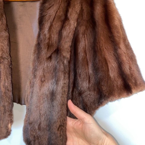 Vintage Genuine Real Fur Stole Shawl Wrap One Size Fits Most - Picture 3 of 4